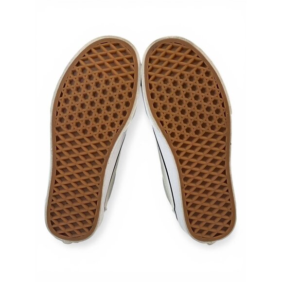 Vans Old Skool White Canvas Sneakers Womens 6 Off White Low Top Casual - Picture 11 of 14